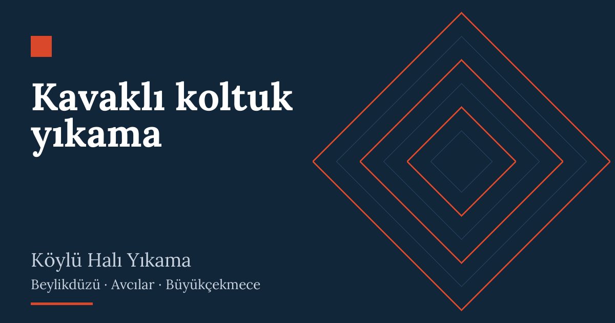 Kavaklı koltuk yıkama: evde yıkama