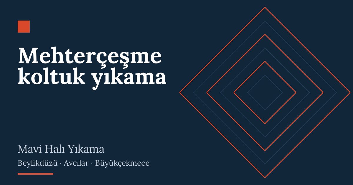 Mehterçeşme koltuk yıkama hizmeti