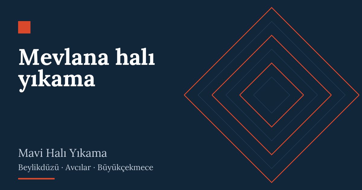 Mevlana halı yıkama hizmeti