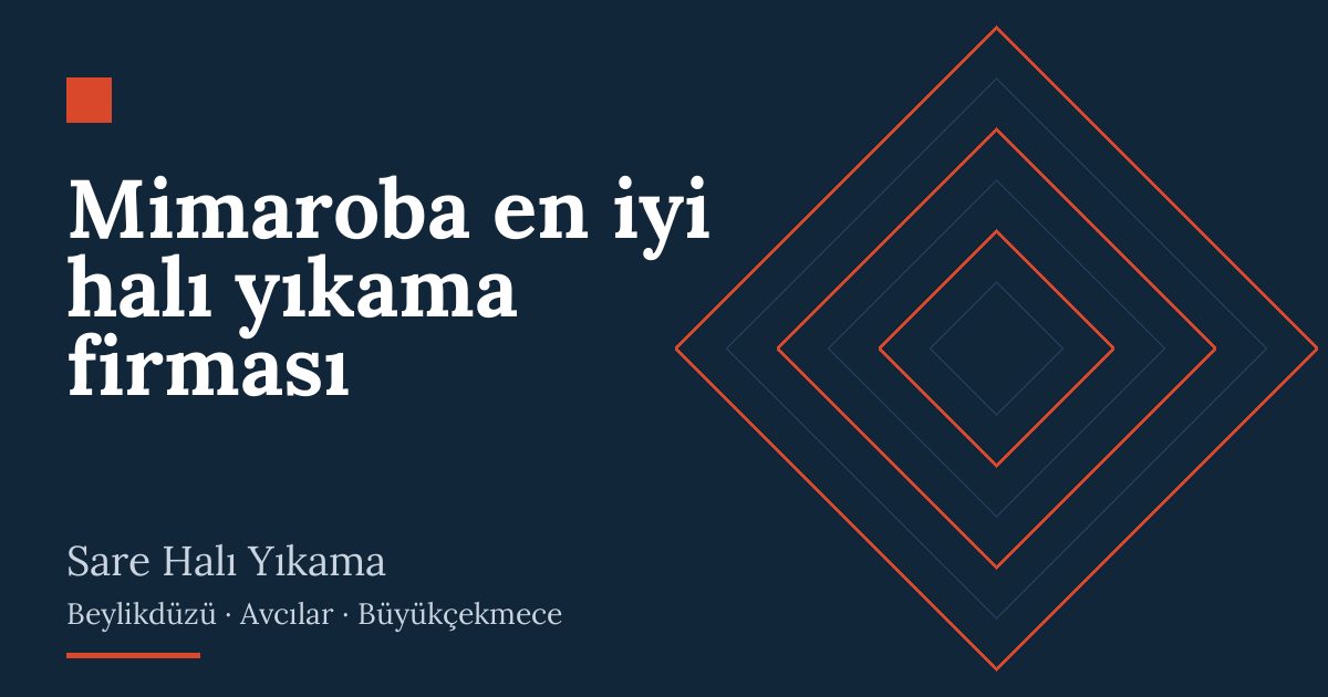 Mimaroba en iyi halı yıkama firması: alım, yıkama ve teslim