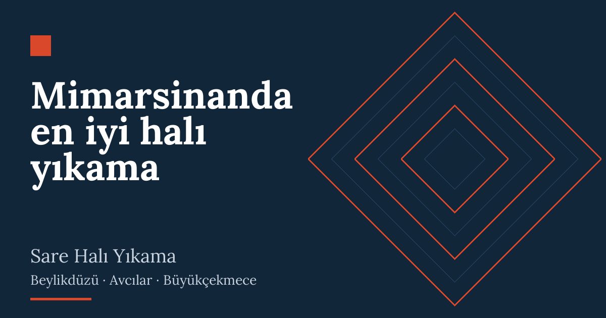 Mimarsinanda en iyi halı yıkama | Sare Halı Yıkama