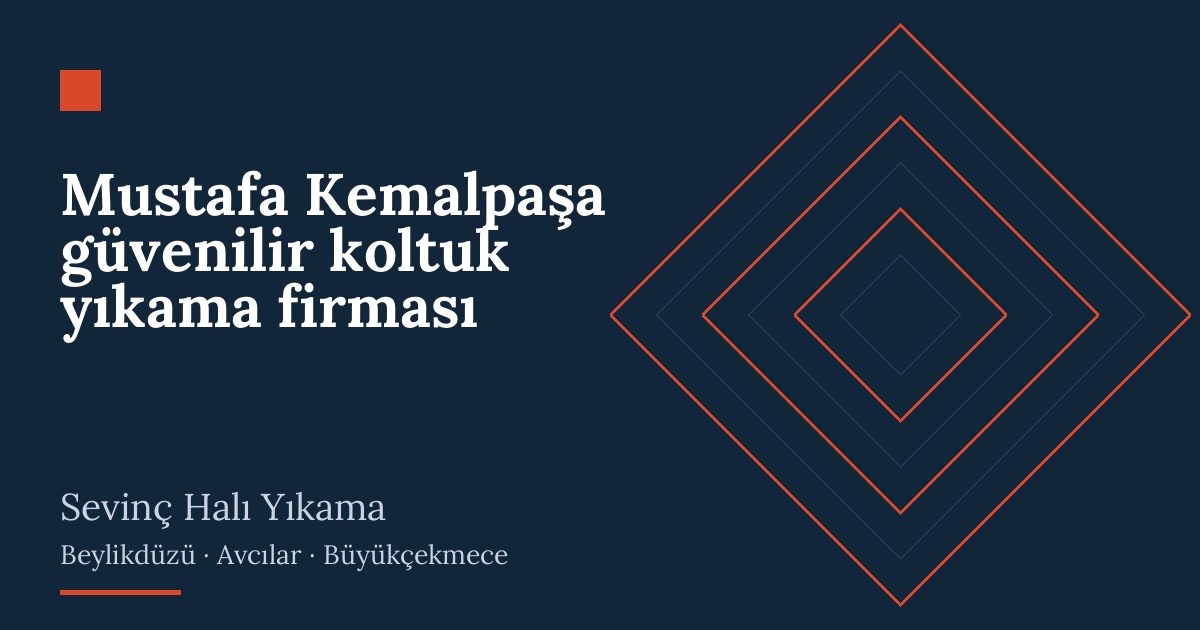 Mustafa Kemalpaşa güvenilir koltuk yıkama firması: evde yıkama