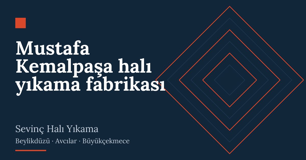 Mustafa Kemalpaşa halı yıkama fabrikası | Sevinç Halı Yıkama
