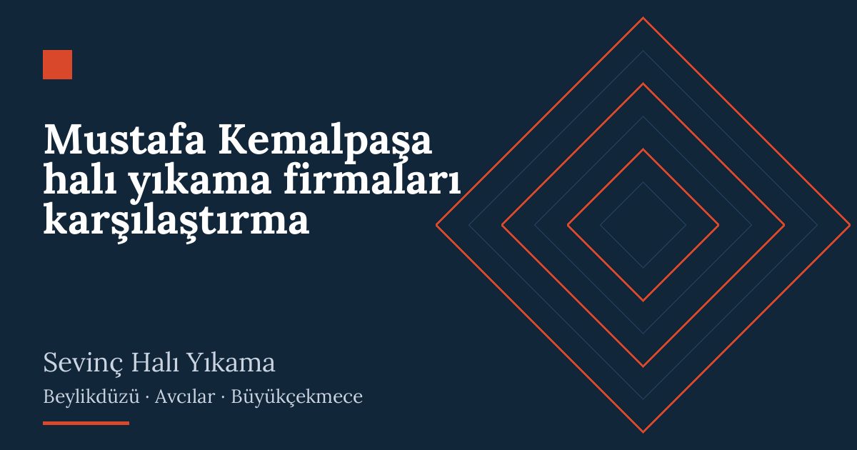 Mustafa Kemalpaşa halı yıkama firmaları karşılaştırma hizmeti