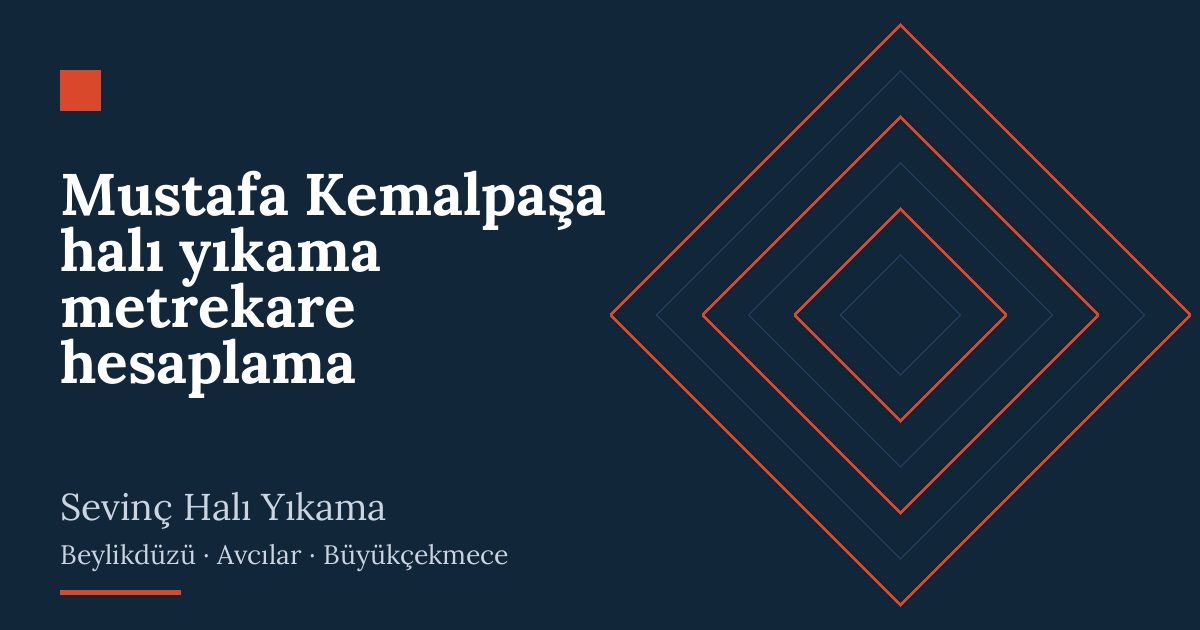 Mustafa Kemalpaşa halı yıkama metrekare hesaplama – hizmet özeti