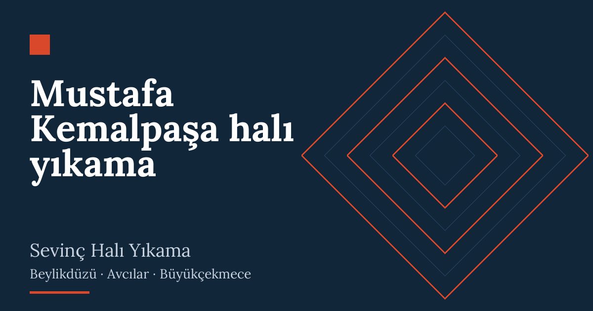 Mustafa Kemalpaşa halı yıkama hizmeti