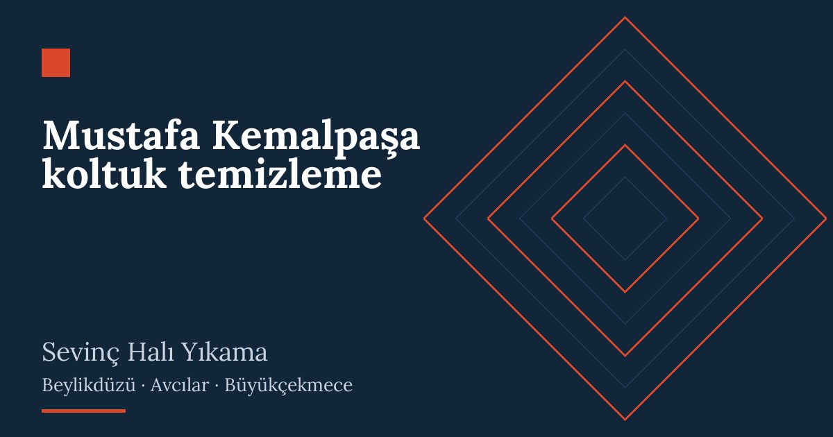 Mustafa Kemalpaşa koltuk temizleme – hizmet özeti