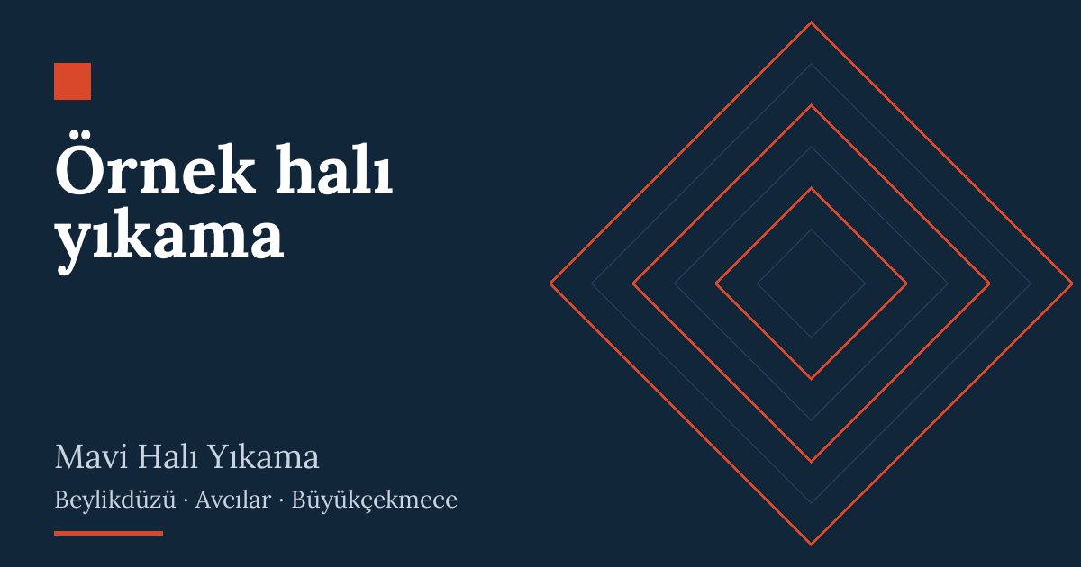 Örnek halı yıkama – hizmet özeti