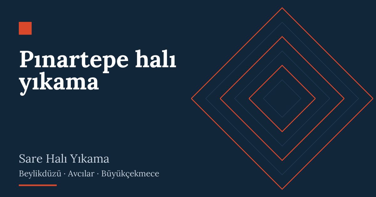 Pınartepe halı yıkama | Sare Halı Yıkama