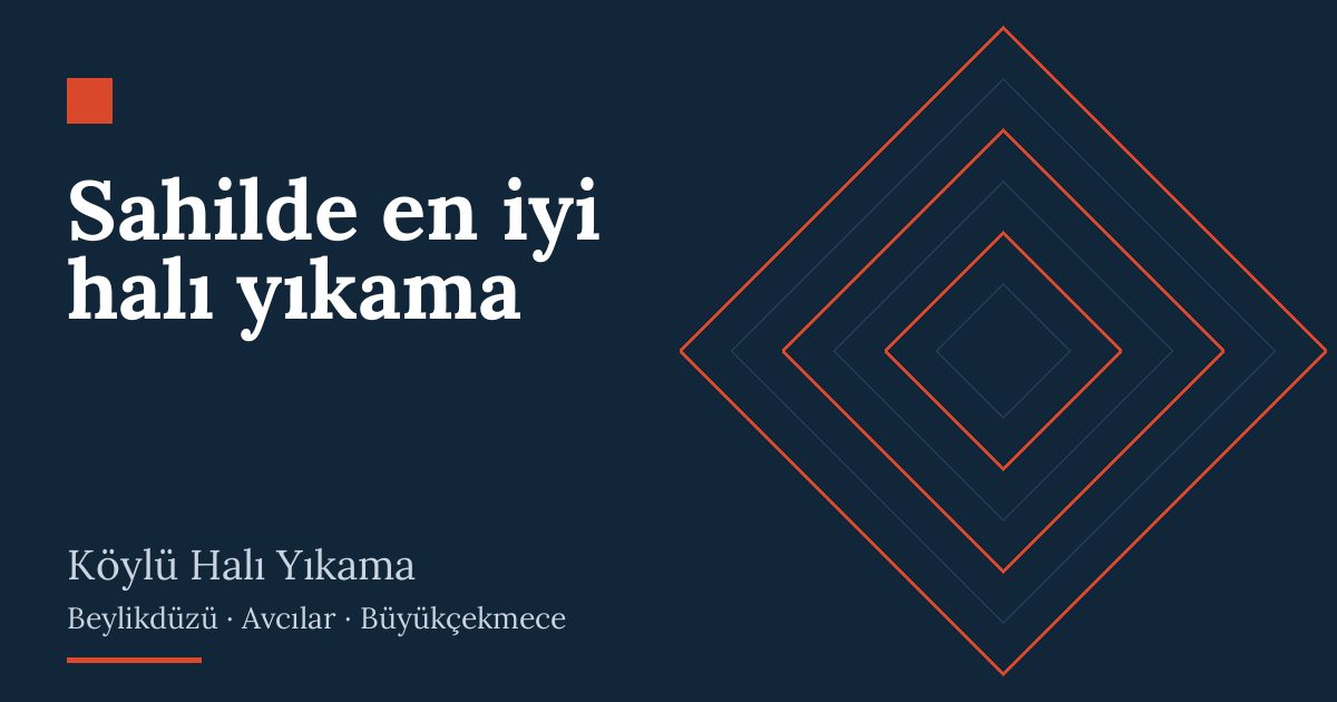 Sahilde en iyi halı yıkama | Köylü Halı Yıkama