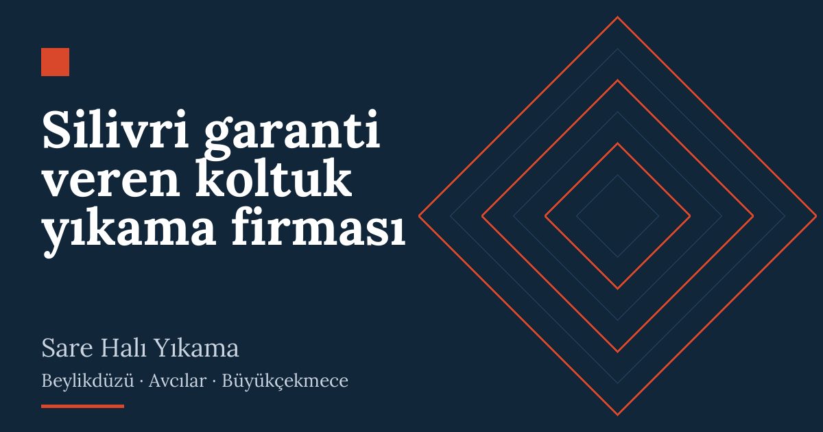 Silivri garanti veren koltuk yıkama firması: evde yıkama