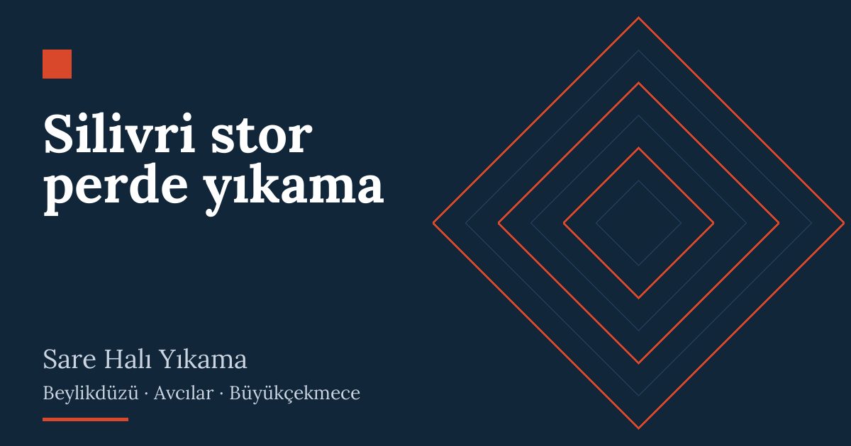 Silivri stor perde yıkama: alım, yıkama ve teslim