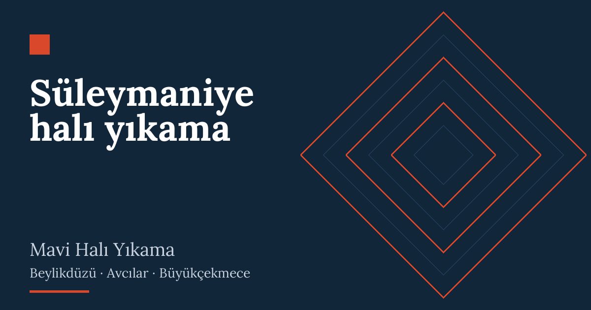 Süleymaniye halı yıkama hizmeti