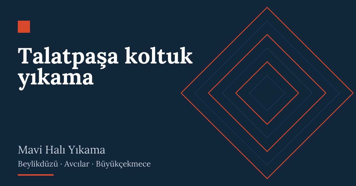 Talatpaşa koltuk yıkama: evde yıkama