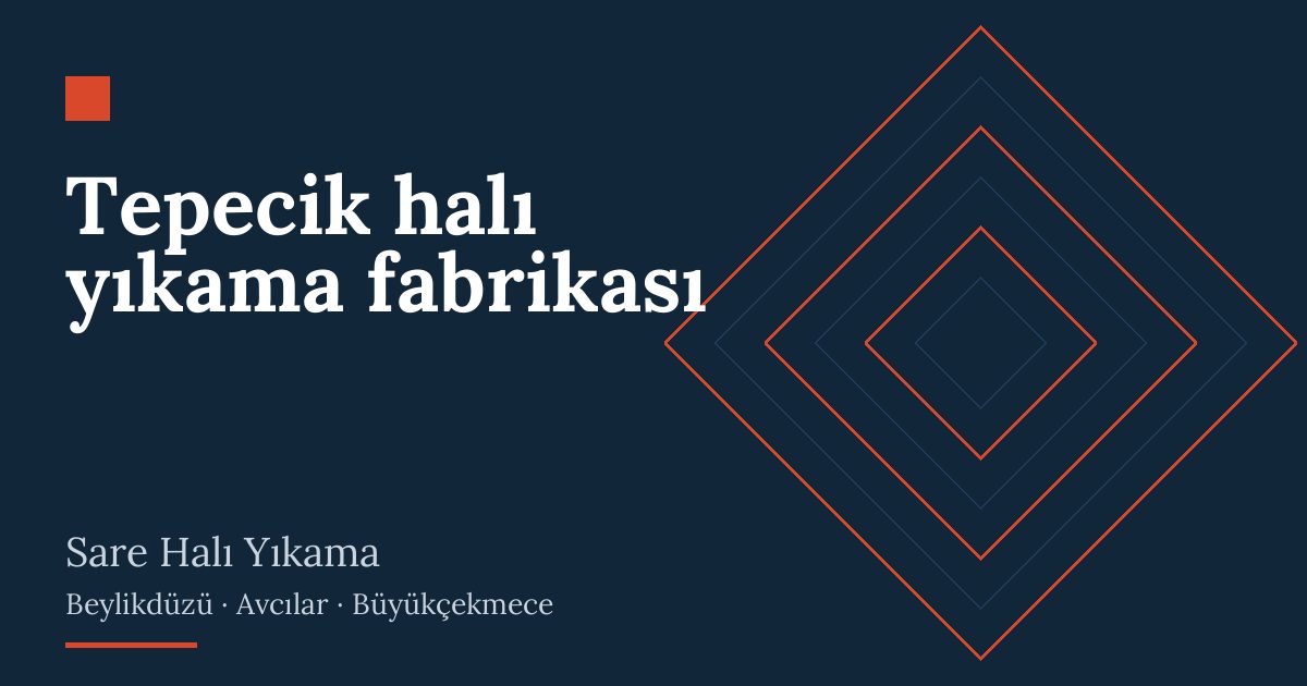 Tepecik halı yıkama fabrikası – hizmet özeti