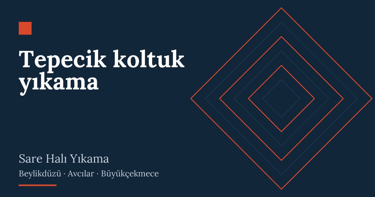 Tepecik koltuk yıkama hizmeti