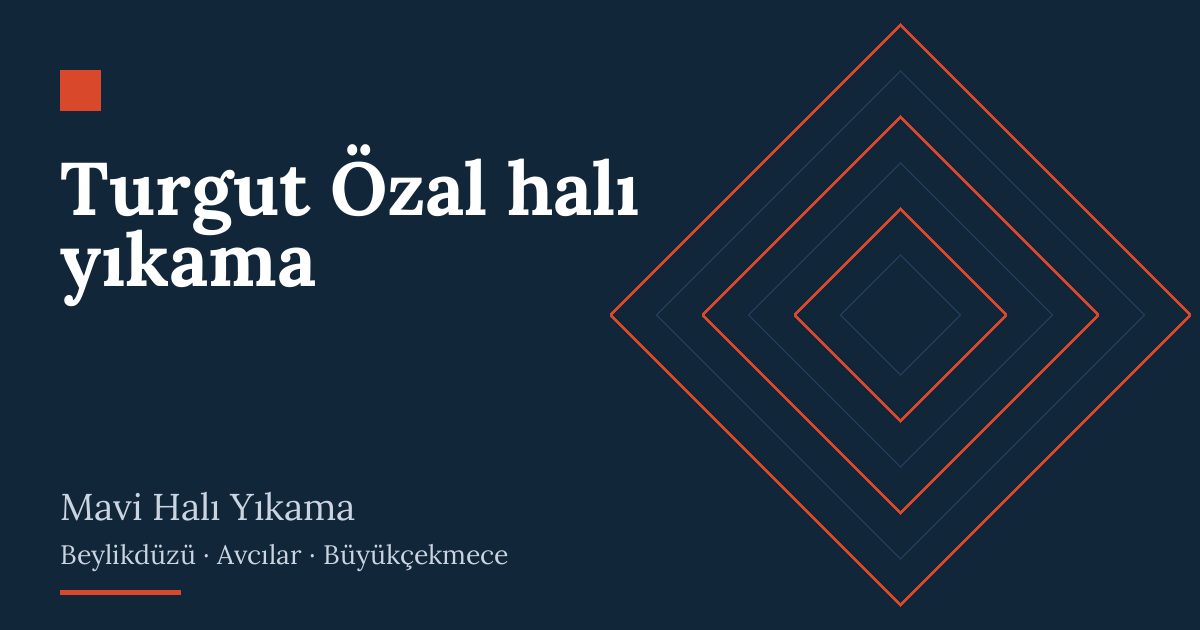Turgut Özal halı yıkama hizmeti