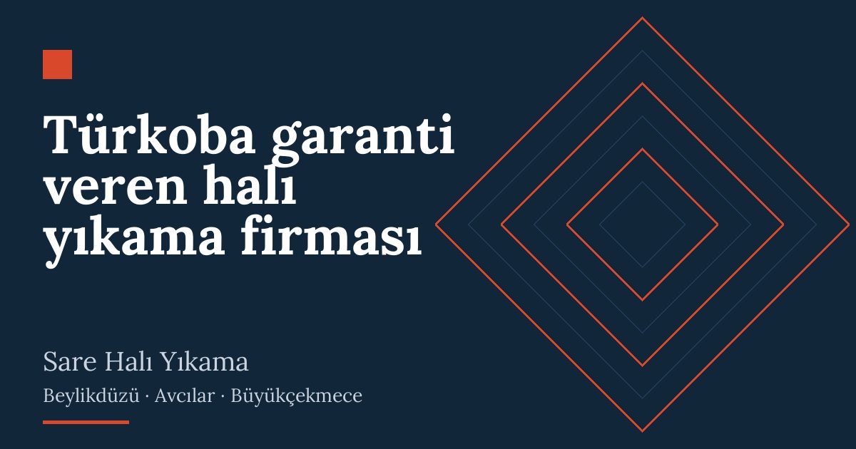 Türkoba garanti veren halı yıkama firması | Sare Halı Yıkama
