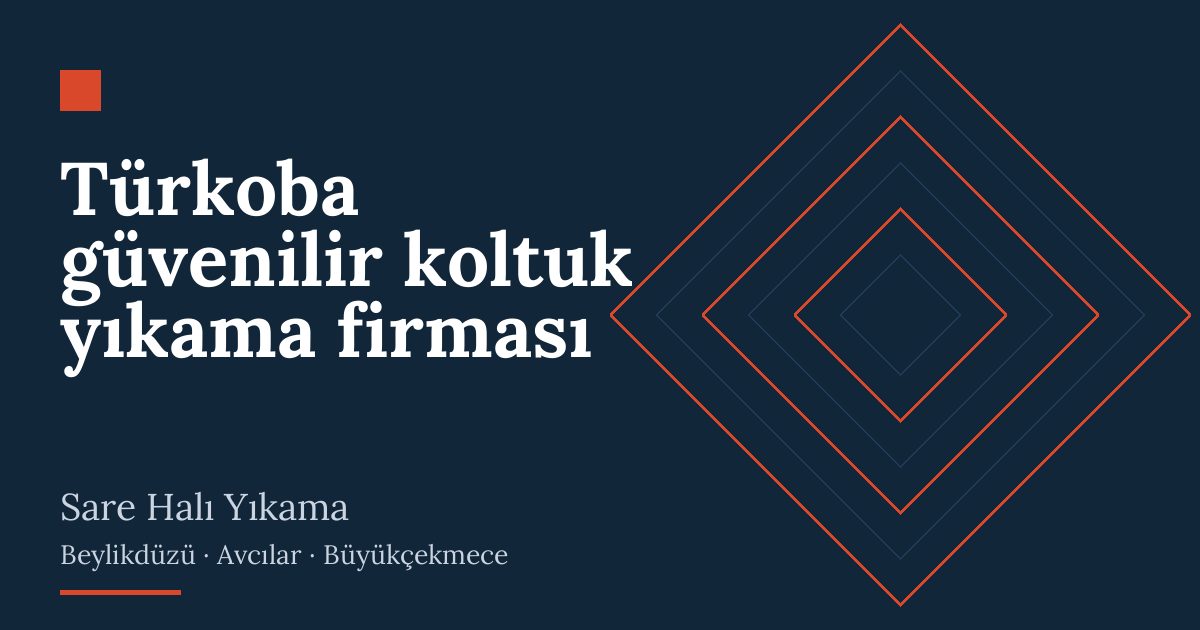 Türkoba güvenilir koltuk yıkama firması hizmeti
