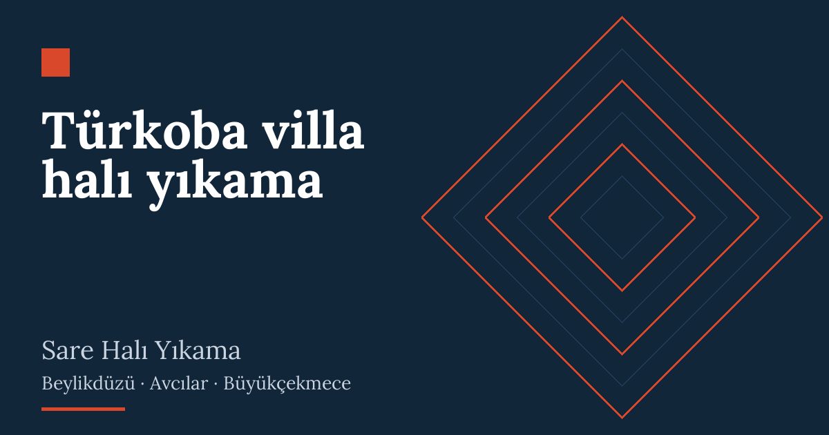 Türkoba villa halı yıkama: alım, yıkama ve teslim