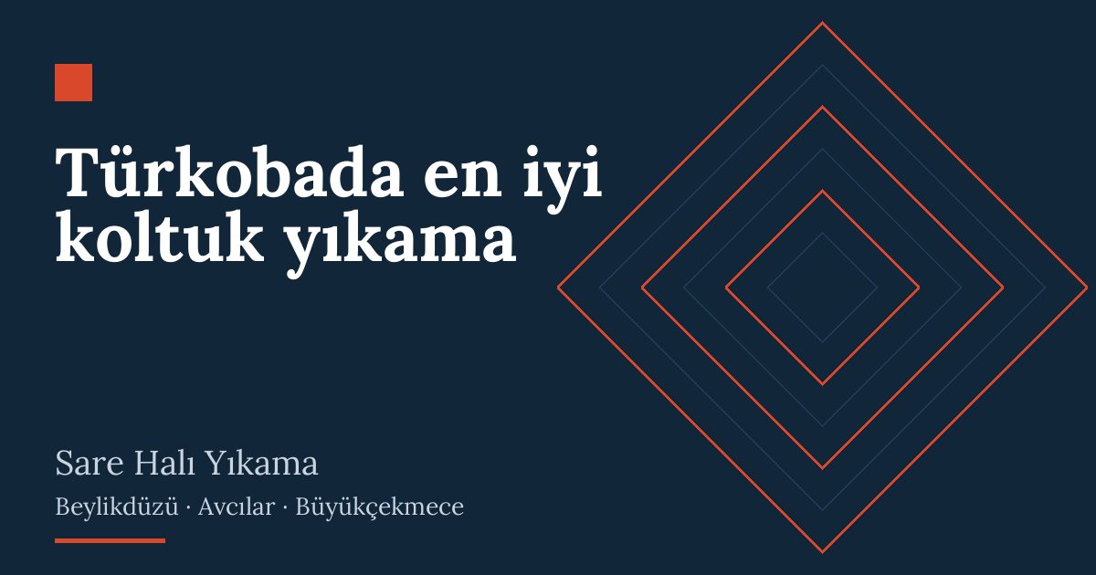 Türkobada en iyi koltuk yıkama: evde yıkama