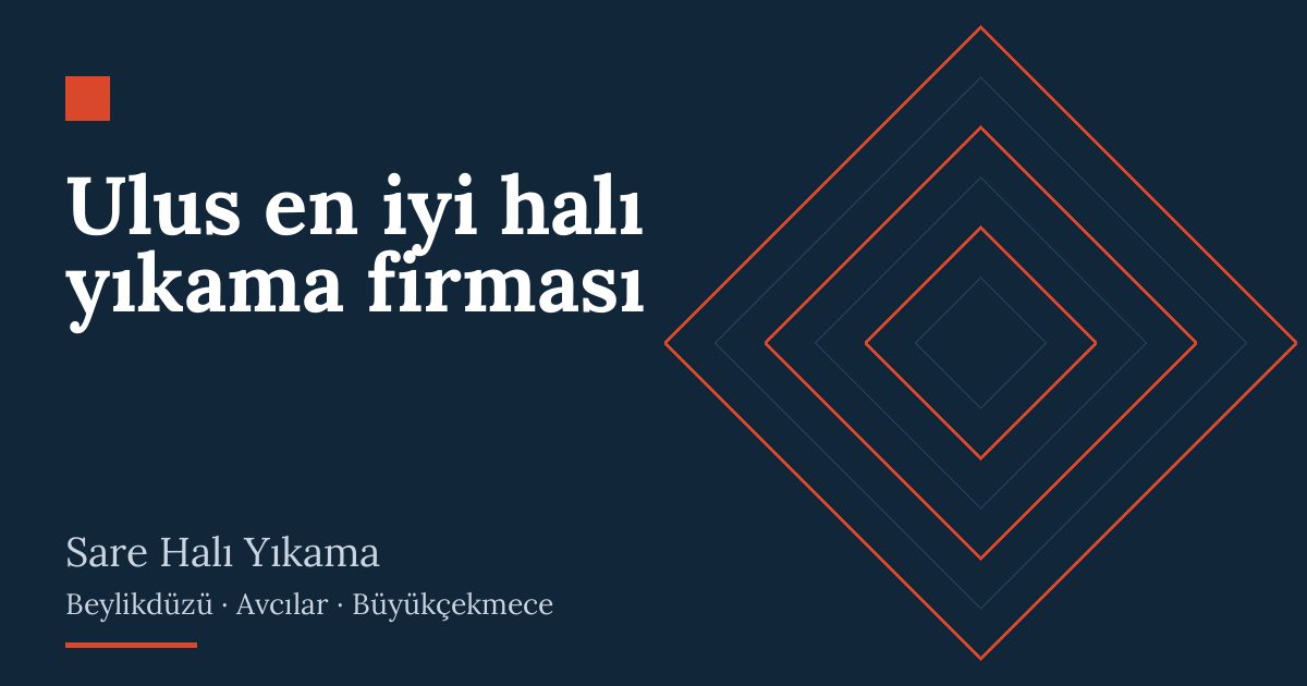 Ulus en iyi halı yıkama firması hizmeti