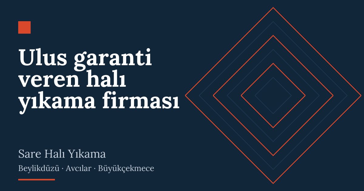 Ulus garanti veren halı yıkama firması hizmeti