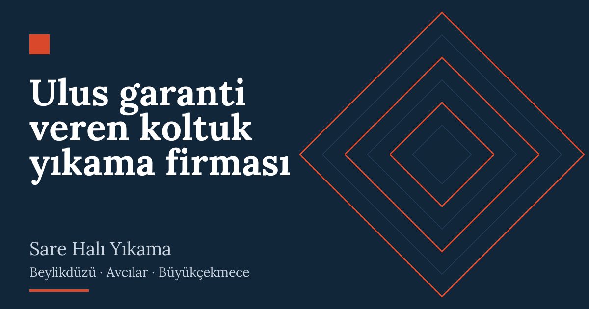 Ulus garanti veren koltuk yıkama firması hizmeti