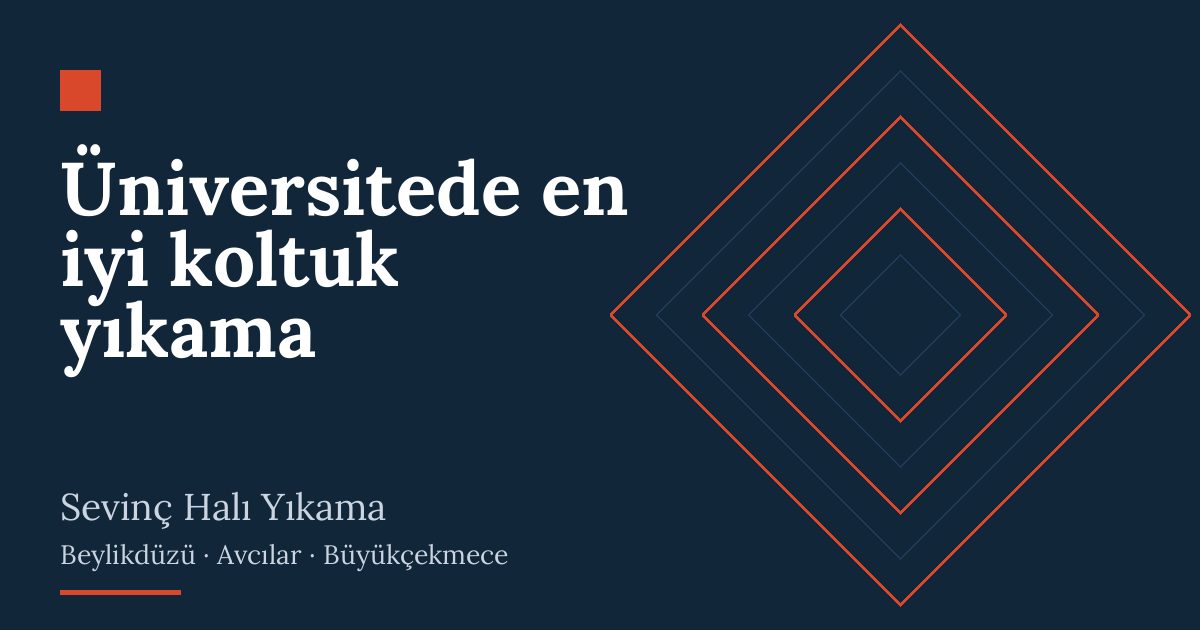 Üniversitede en iyi koltuk yıkama – hizmet özeti