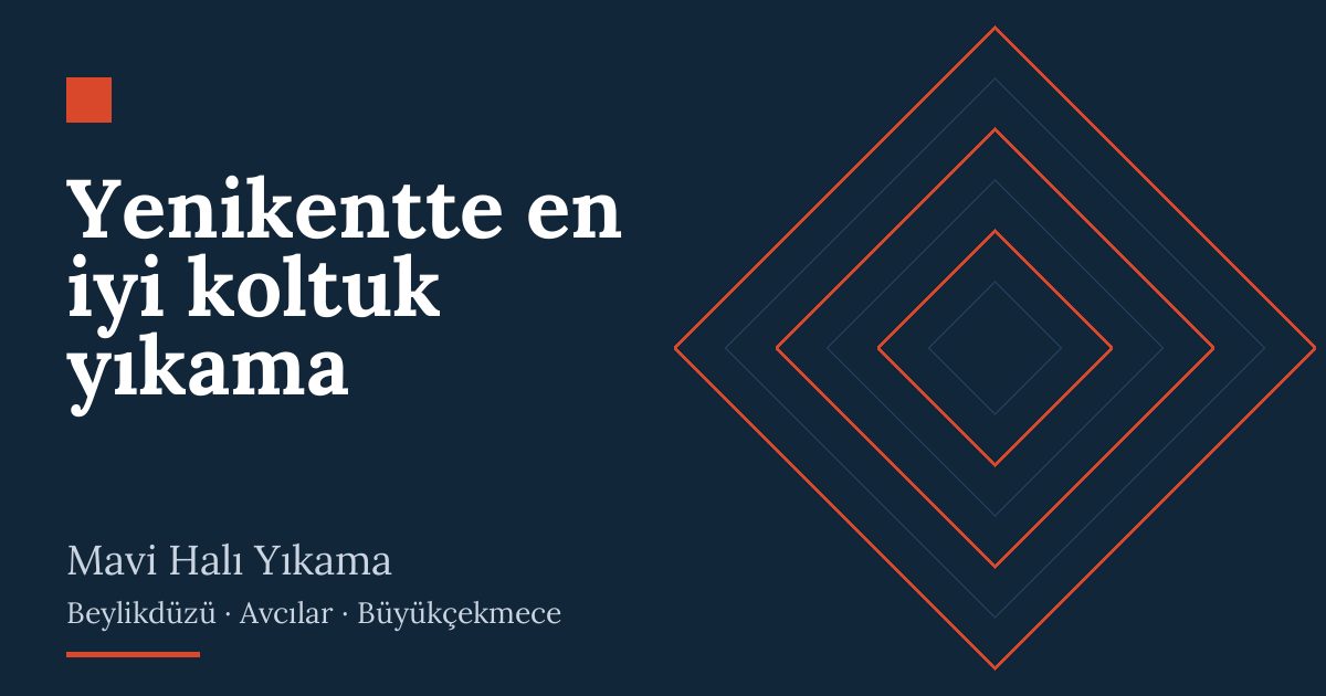 Yenikentte en iyi koltuk yıkama – hizmet özeti