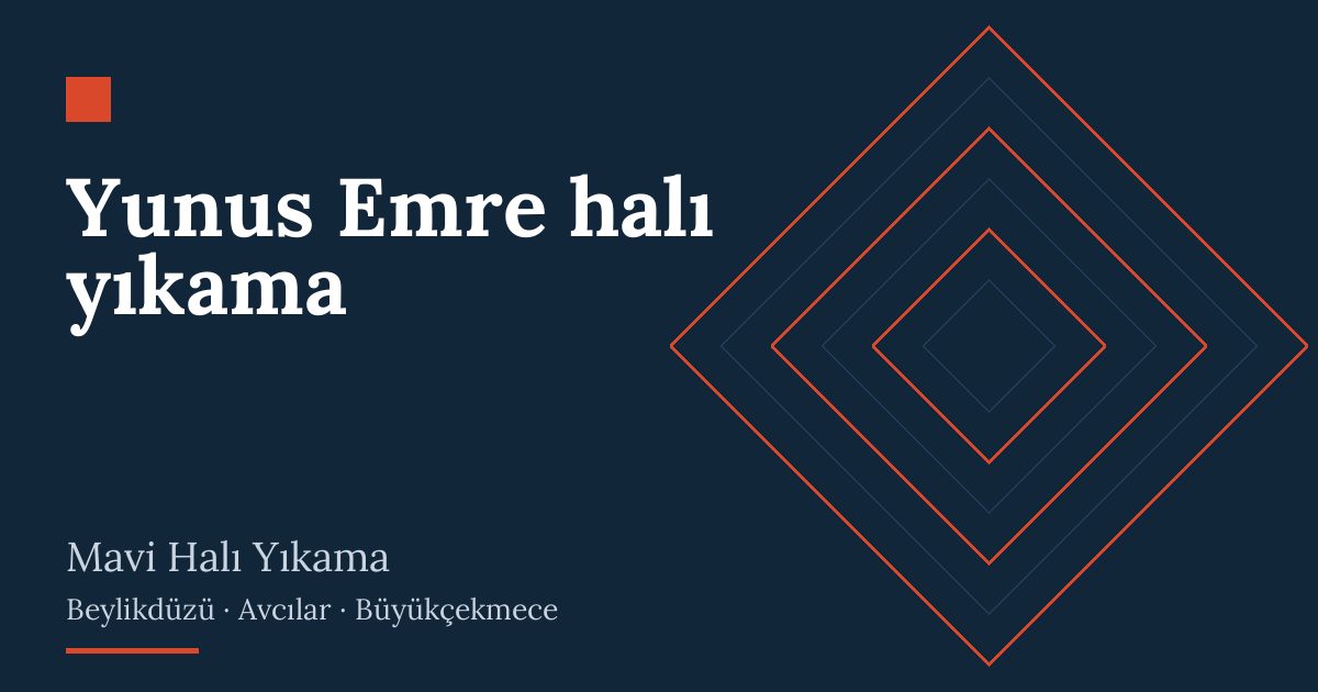 Yunus Emre halı yıkama hizmeti