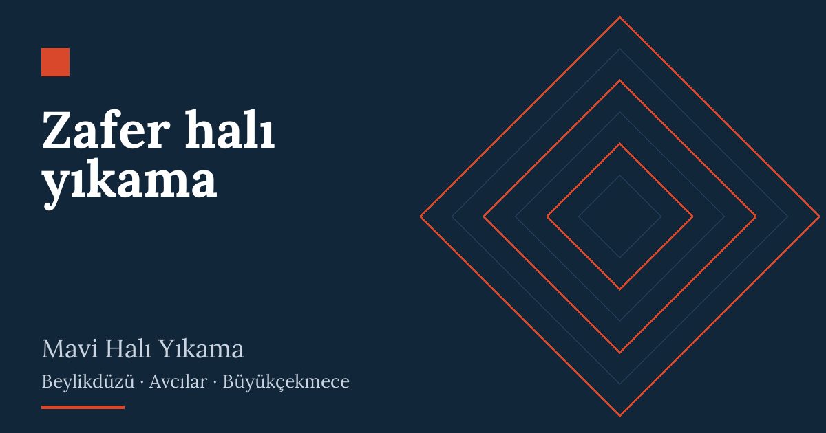 Zafer halı yıkama – hizmet özeti