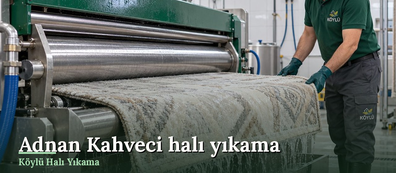 Adnan Kahveci halı yıkama için halı türünü ve ölçüsünü yazmanız, doğru tarife satırının seçilmesini sağlar.