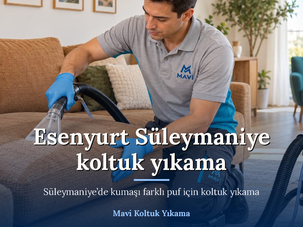 Mavi Halı Yıkama Esenyurt koltuk yıkama hizmeti
